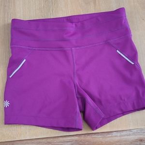 Athleta Purple Tight Fit Shorts Size Small